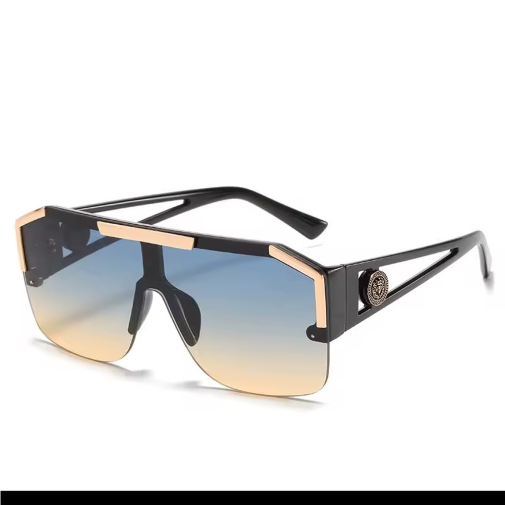 Stylish Black and Gold Sunglasses